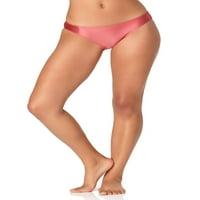 Cole ženski ružičasti ružičasti shine bikini umjereni poklopac hipster kupaći kostim dno l