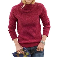 Ženska zimska gusta toplo debela pletena džemper sa punim rukavima