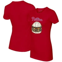 Ženska malena repa Crvena Filadelfija Phillies Burger majica