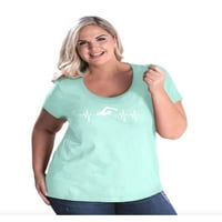 Ženska majica plus veličine - plivač plivača