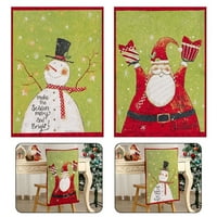Stolica pokriva Božićnu zabavu Santa Claus Slips Slipcovers Stick