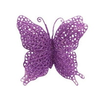 Leke Božić sjajni leptir Ornament DIY obrtni leptir SIMULACIJA Izdubite leptir za božićnu zabavu za