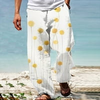 Muške hlače lagane dukseve hlače Ljeto casual fassio 3D štampanje elastičnih struka ravne pantalone