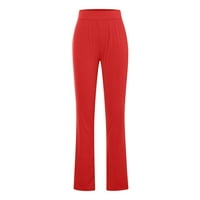 Posteljine hlače za žene Ležerne prilike za žene Casual Yoga Flare Sports Elastic Slim Fit Solid Color