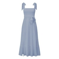 Žensko proljeće i ljetno pune boje otvorene haljine francuski visoki osjećaj haljina za žene G XL