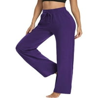 Luxplum dame yoga hlače visoke struk vježbanje elastične struke Sportske pantalone udobne dno fitness