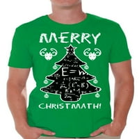 Newkward Styles Merry Christmath Thirt Božićna majica Formulas Majica Funny Božićne košulje za muškarce