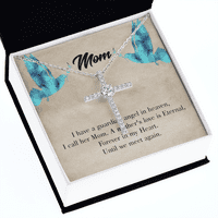 Majčin ljubav je vječna mama sjećanje CZ CRSTE ogrlica