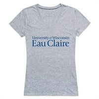Republika 520-409-H08 - Univerzitet u Wisconsin-Eau Claire zapečaće majicu kratkih rukava, Heather Grey