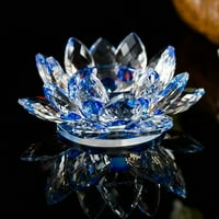 Zidna naljepnica, boja Kristalno stakleno loto cvijet cvijeta svijeća za čaj za čaj Buddhist svijećnjak