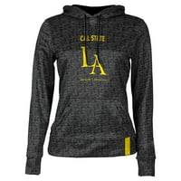 Ženska crna Cal država L.A. Zlatni orlovi ženski košarkaški pulover hoodie