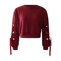 Ženska tunika vrhovi modni trend okrugli vrat Pulover pulover Pulover, majica dugih rukava majica majica