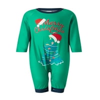 Hirigin Božićne pidžame za porodičnu podudaranje PJS set Xmas Jammyes Trent Print Holiday PJS noćna