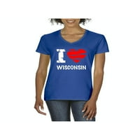 Normalno je dosadno - Ženska majica V-izrez kratki rukav, do žena Veličina 3XL - Wisconsin