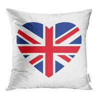 Blue Jack United Kingdom zastava Srce Red Union London Love Britain Veliki britanski jastuk za jastuk