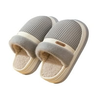 Sanviglor Mens Fuzzy Slipper Home Home Cipele Slip na plišanim papučima Zima Ležerne prilike Moda Topla