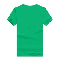 Fanxing Cleariance Žene Vole majicu Tees Casual Saint Patrick's Grafička majica Ljetna okrugla izrez