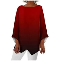 Anepal majica s dugim rukavima žene cvjetni print Crewneck Duksera Ležerne prilična bluza plus veličine