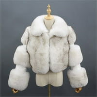 With jakne za žene za žene za čišćenje žena plus veličina zimska topala labava plišana jakna kaput