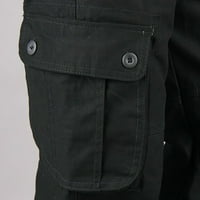 Buigttklop Nema granica Muške hlače, muške teretne hlače Ležerne tanke više džepne ravno hlače na otvorenom