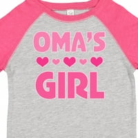 Inktastic Oma's Girl Heart Bowler Majica Toddler Girl Majica