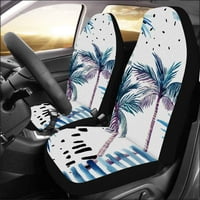 Set auto-sedišta pokriva ploču ploča od vodenog palmena, ostavlja univerzalni automatsko prednje sjedeće