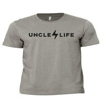 Life ujak Muška modernu fit zabavu Ležerne majica Štampana grafička grafička tee vojna siva velika