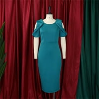 Europska i američka ženska odjeća ljeto Nova plus veličina ženska haljina plus veličina haljina zelena