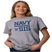 Sjedinjene Države Američka mornarica ponosna sestra Ženska grafička majica Tees Brisco Brands S