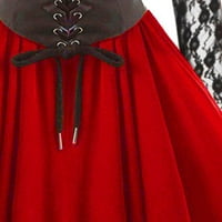 Simplmasygeni Ženska haljina s dugim rukavima Ljeto Jesen Ženski modni gotički stil Seksi okrugli izrez