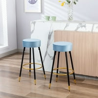 Yipa Backless baršuna šipka sa špedicom set od 2,30 visine kontra visine stolice, kuhinjske stolice