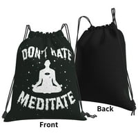 Ne mrzim ruksak za meditiranje za školsku sportsku plažu Yoga Voda otporna na teretanu za žene muškarci
