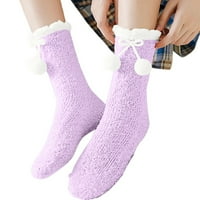Wofedyo čarape za žene Ženske zimske tople nejasne čarape Sliper Čarape Ženske meke nejasne čarape za