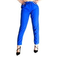 DMQupv teretne hlače ženske hlače casual pantalone hlače elastični struk tanki džepovi sivi l