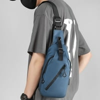 Keusn Sling torba za muškarce ruksak na ramenu na ramenu Crossbody torba sa USB punjenjem biciklizam
