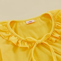 TODDLER GIRL Ljetne odjeće, cvjetni print Cami haljina + set tima dugih rukava