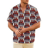 4. jula Muška havajska majica USA Nacionalna zastava 3D košulja dnevna kratka rukava odjeća Odjeća Basic