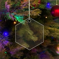 Bacoc Privjesci za kuhinju Otok Prozirni akrilni ukrasi transparentnim akrilnim božićnim ukrasima DIY