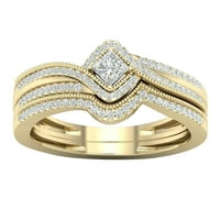 Ring prsten cirkonski pokloni za djevojku Ženski nakit umetnuti mikro prstenovi