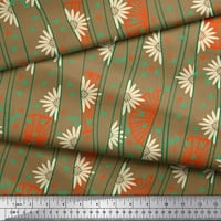 Tkanina za tkaninu Soimoi, cvjetni i točkovni etnički ispis tkanine uz dvorište široko