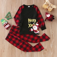 bvgfsahne božićne pidžame Porodični božićni podudarni setovi Pajama setovi crne za odrasle dječji odmor