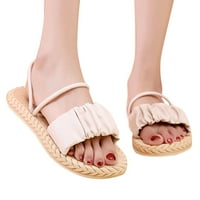 Ženske papuče proljeće Ljetne papuče unutarnje vanjsko PU pune boje lagane plaže modne cipele zapatos