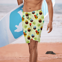 Plažni kratke hlače Havajski kratke hlače za muškarce sa džepovima, plažom za muškarce Ljeto Flowy Hotsas