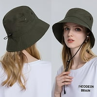 Kašika šešica za žene šešir široki zaštita od ruba plaža, podesivi kašiku šešir ljetni šeširi zeleni