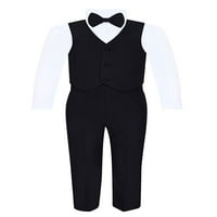 Dječakov 5-komadni tuxedo set - crna