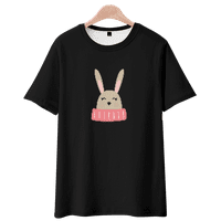 Uskršnji zečji ljetni modni majica kratki rukav crtić casual top dječje majice odjeća 3- godina odjeća