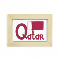 Katar Nacionalna zastava Purple uzorak Desktop Dekorate fotografiju Frame Slika umjetnička slika