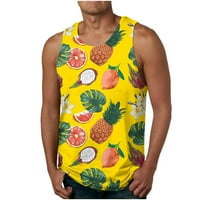Muške atletske košulje bez rukava Nova moda Ležerna muško ljetna cvjetna havajska Kamisole Print Sport