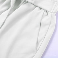 Ženske kratke hlače od visokog struka Čvrsta ispisa Ležerne prilike ljetne kratke hlače B XXL