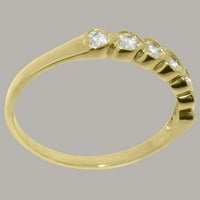 Britanci napravili tradicionalni čvrsti čvrsti zlatni prsten 18k sa prirodnim dijamantnim ženskim prstenom